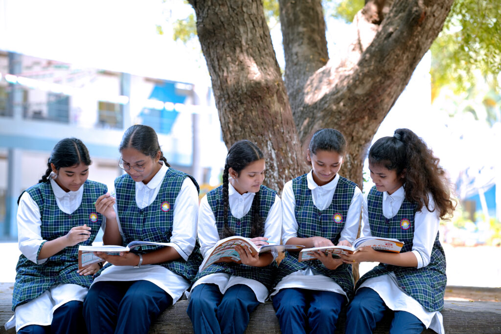 Students learning at Sujatha School