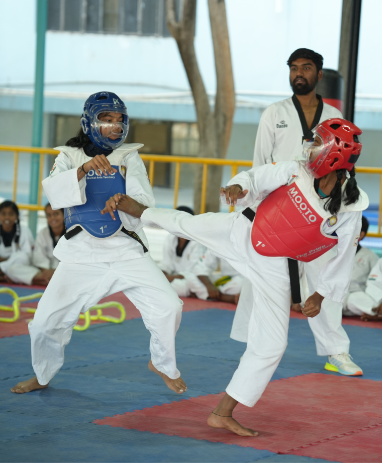 Sujatha School students representing the school mission